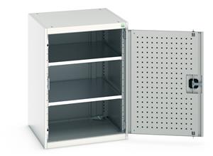 Bott Tool Storage Cupboards for workshops with Shelves and or Perfo Doors Bott Perfo Door Cupboard 650Wx650Dx900mmH - 2 Shelves